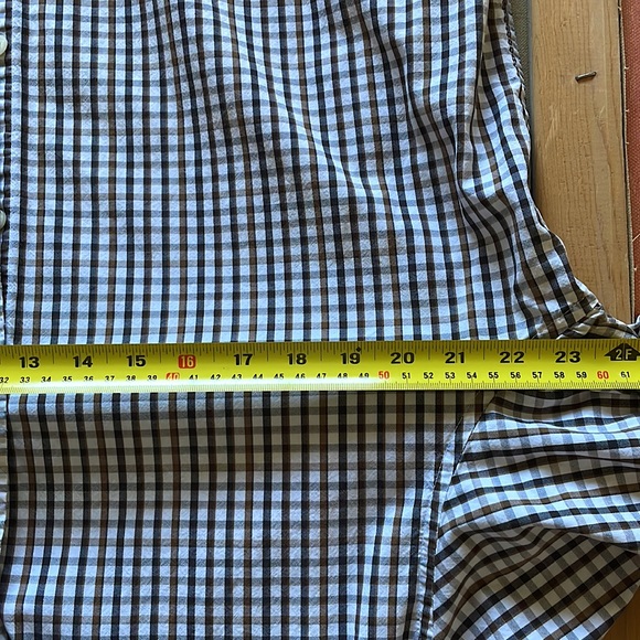 Chaps Short-Sleeve Casual Button Down, Plaid - 100% Cotton, Size L - Picture 3 of 5